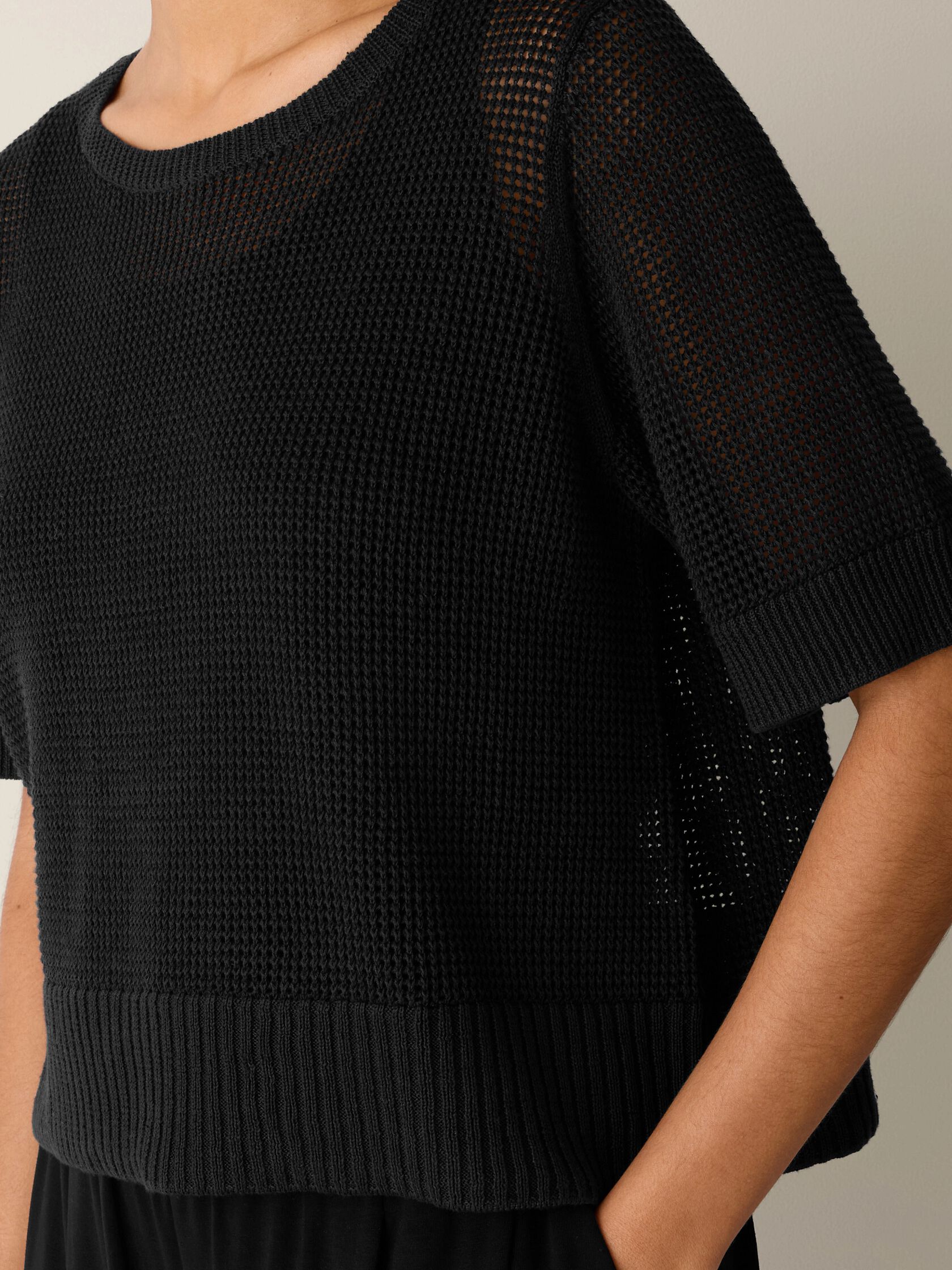 Organic Linen Cotton Round Neck Top