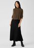 Boiled Wool Jersey A-Line Skirt