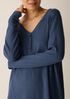 Organic Cotton Rib V-Neck Sleep Dress