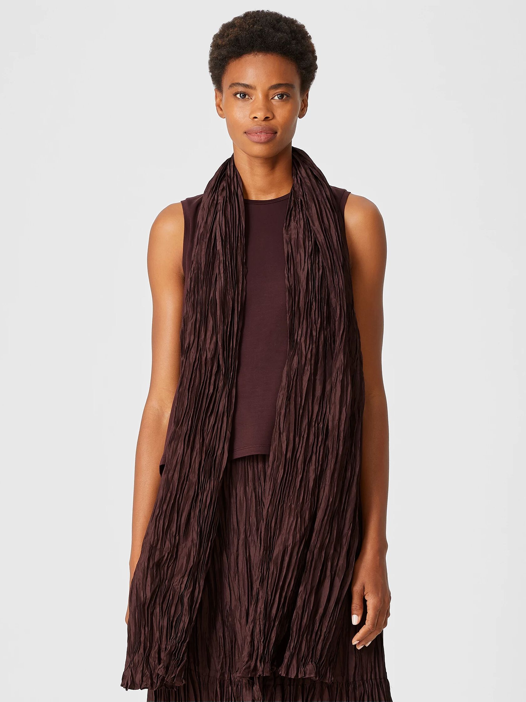 Crushed Silk Habutai Scarf