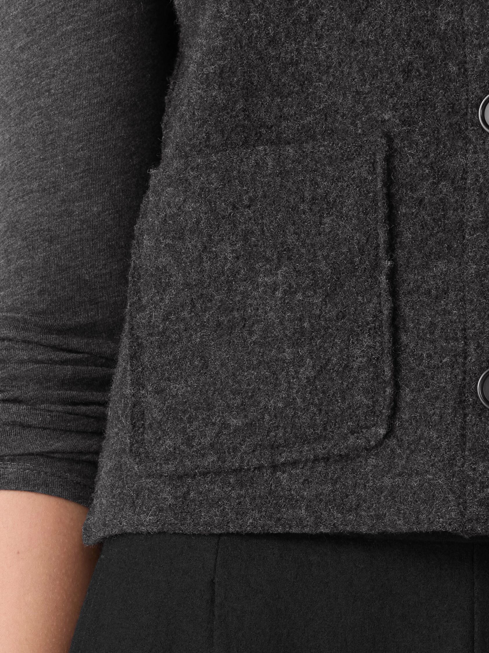 Lightweight Boiled Wool Vest in Regenerative Wool