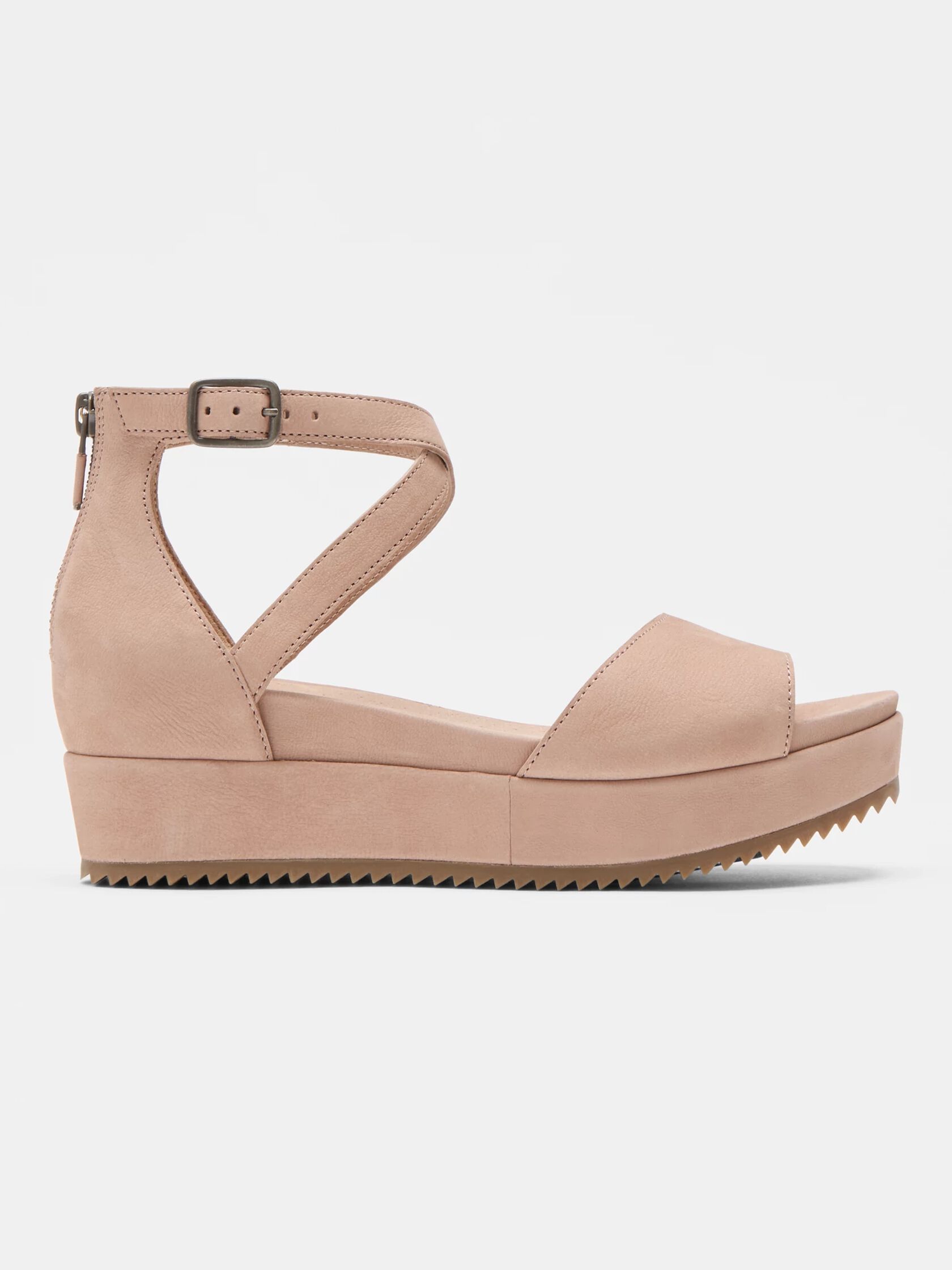 Emmy Tumbled Nubuck Wedge Sandal