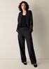 M&eacute;lange Felted Wool Jersey Full-Length Straight Trouser in&nbsp;Regenerative Wool