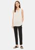 System Silk Georgette Crepe Slouchy Ankle Pant