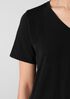 Organic Cotton Slubby Jersey V-Neck Tee