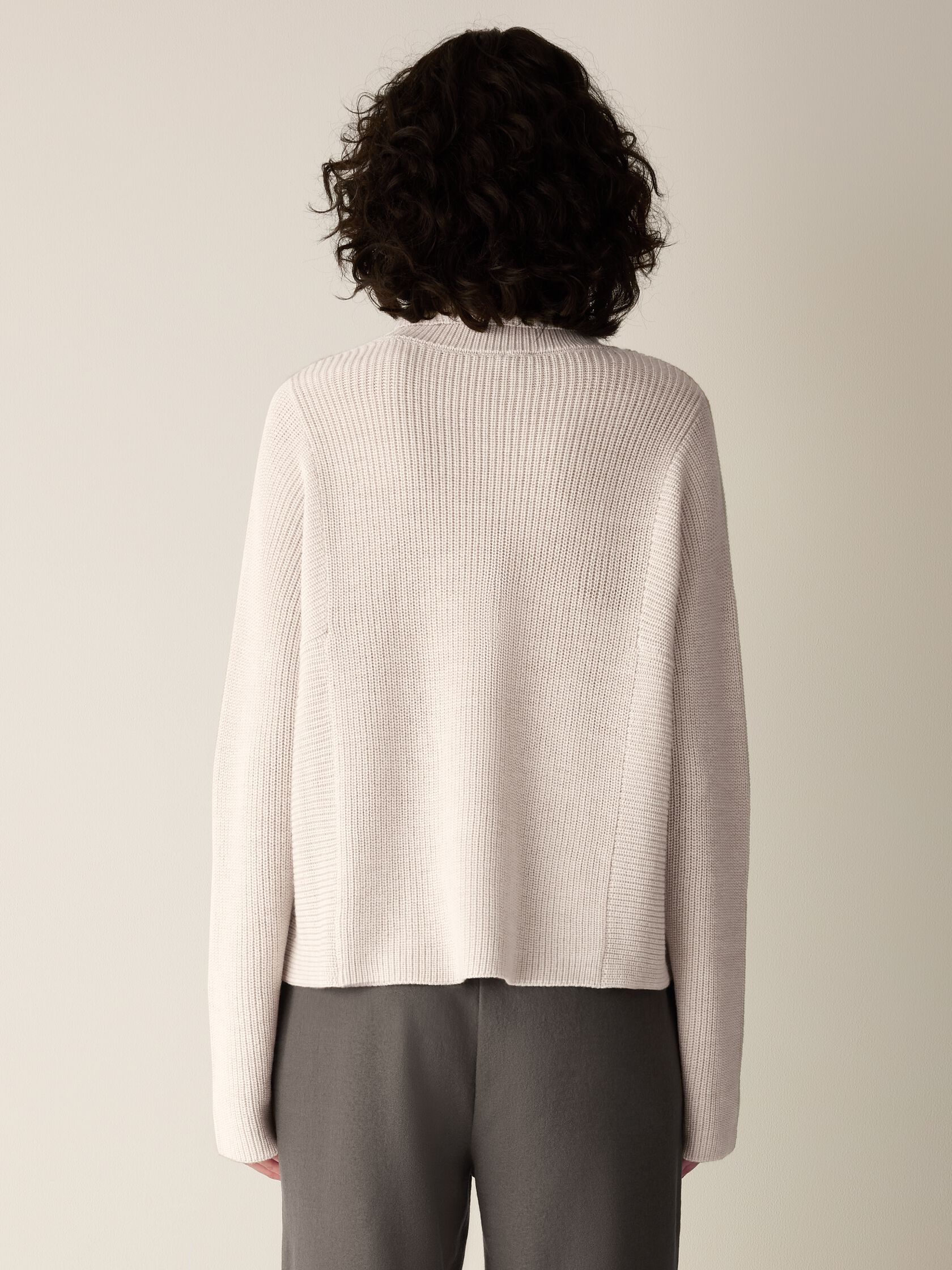 Italian Merino Turtleneck Top in Regenerative Wool