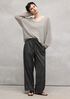 Airy Organic Cotton Twill Full-Length Straight Pant