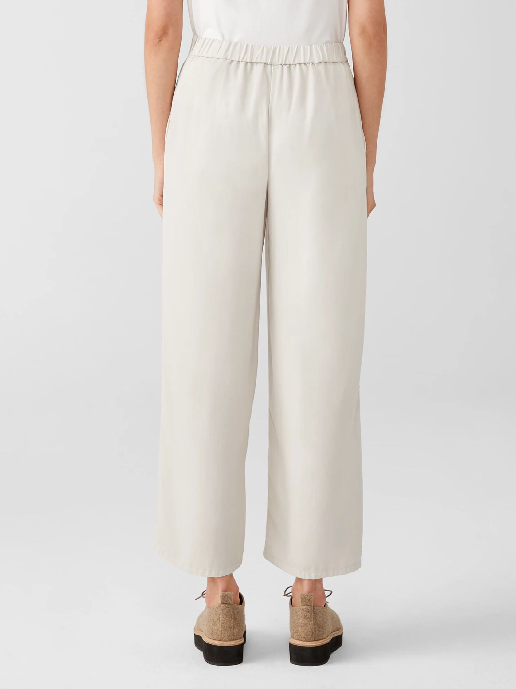 Soft Twill Wide-Leg Pant