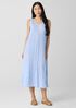 Crushed Silk V-Neck Dress