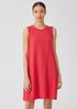 Silk Georgette Crepe Round Neck Dress