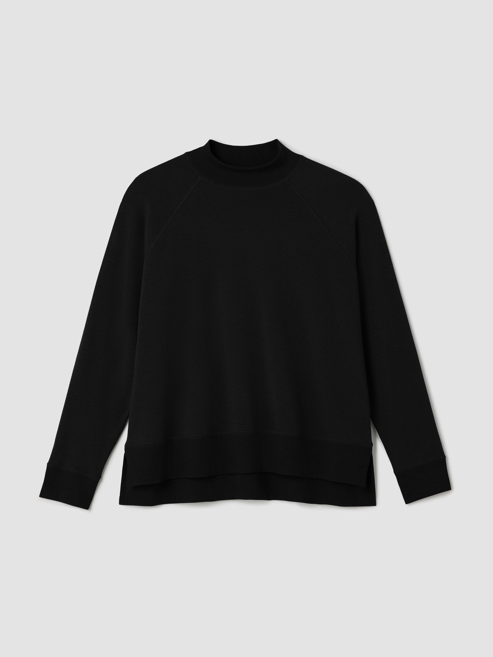 Cozy Brushed Terry Hug Mock Neck Top
