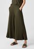 Fine Jersey Wide-Leg Pant with Slits