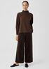 Lightweight Ponte Funnel Neck Top