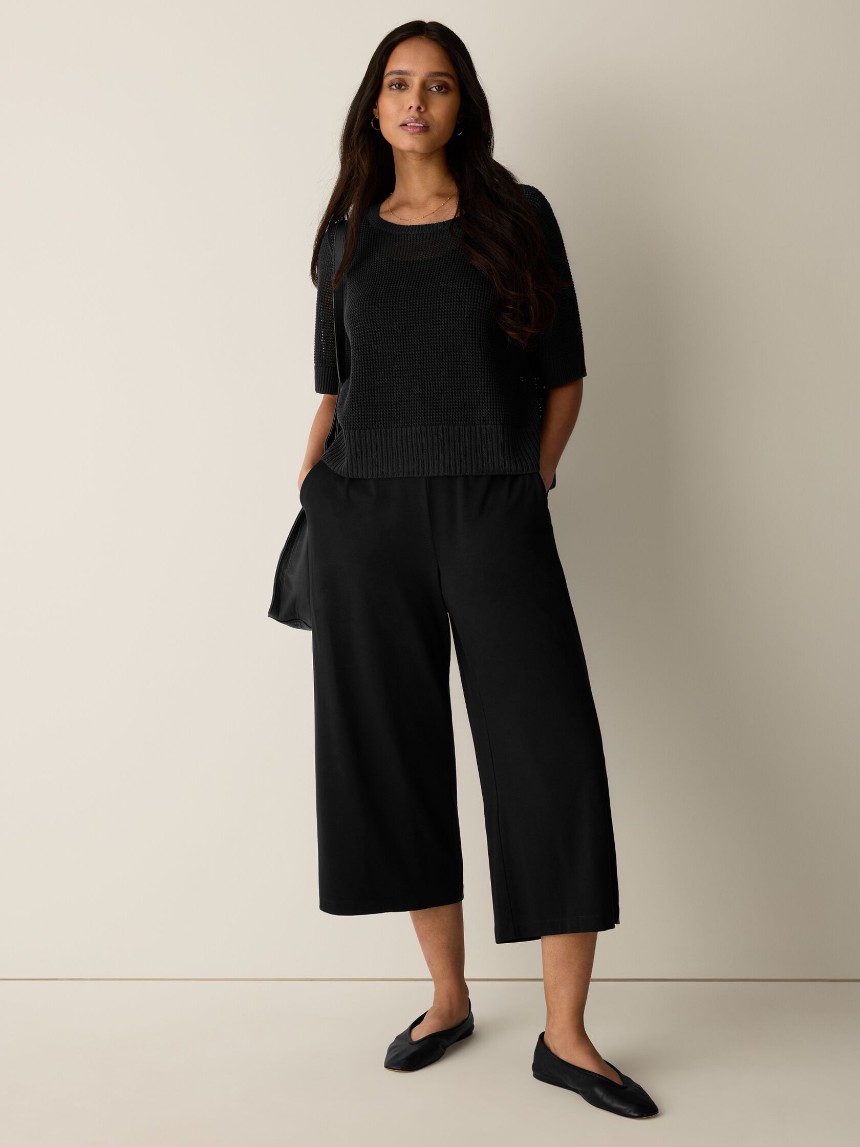 Stretch Jersey Knit Culotte