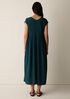 Silk Crepe de Chine V-Neck Dress