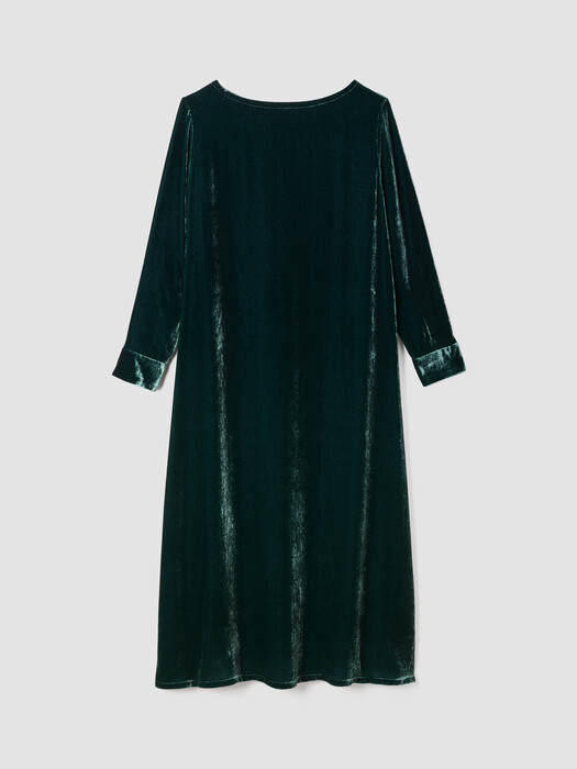 Eileen Fisher Bateau Neck Long Sleeve Velvet Maxi Dress in Black at Nordstrom, Size X-Small Eileen Fisher Bateau Neck Long Sleeve Velvet Maxi Dress in Black at Nordstrom, Size X-Small