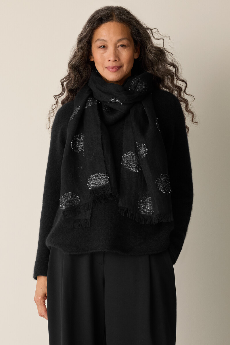 Linen Filcoupe Shimmer Scarf Linen Filcoupe Shimmer Scarf