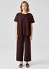 Organic Cotton French Terry Wide-Leg Pant