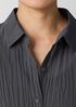 Crinkled Sheer Silk Georgette Long Shirt