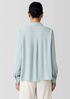 Silk Georgette Crepe Classic Collar Shirt
