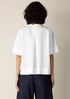 Organic Cotton Poplin Split Neck Top