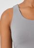 Pima Cotton Stretch Jersey Cropped Tank