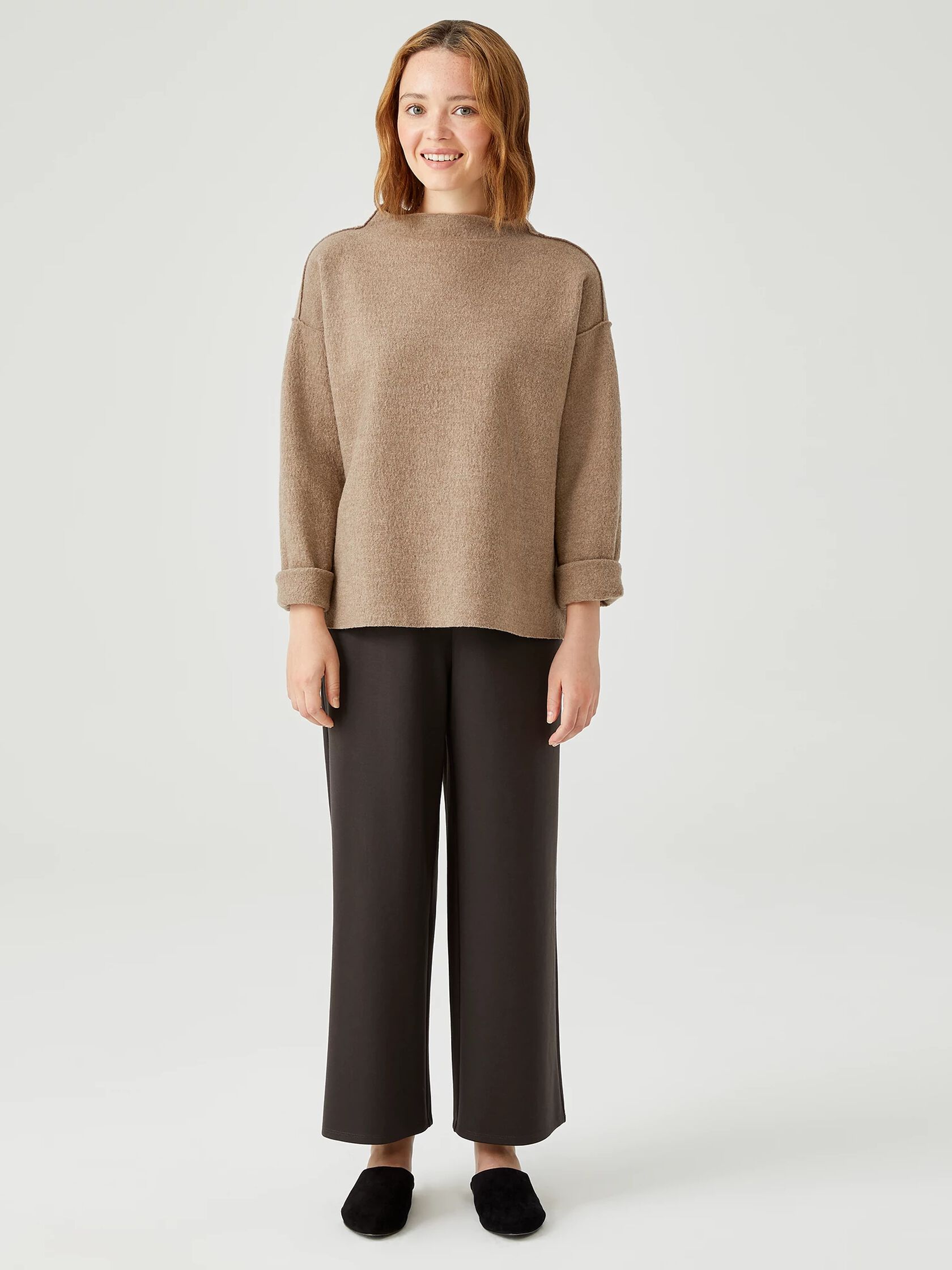 Washable Flex Ponte Wide-Leg Pant