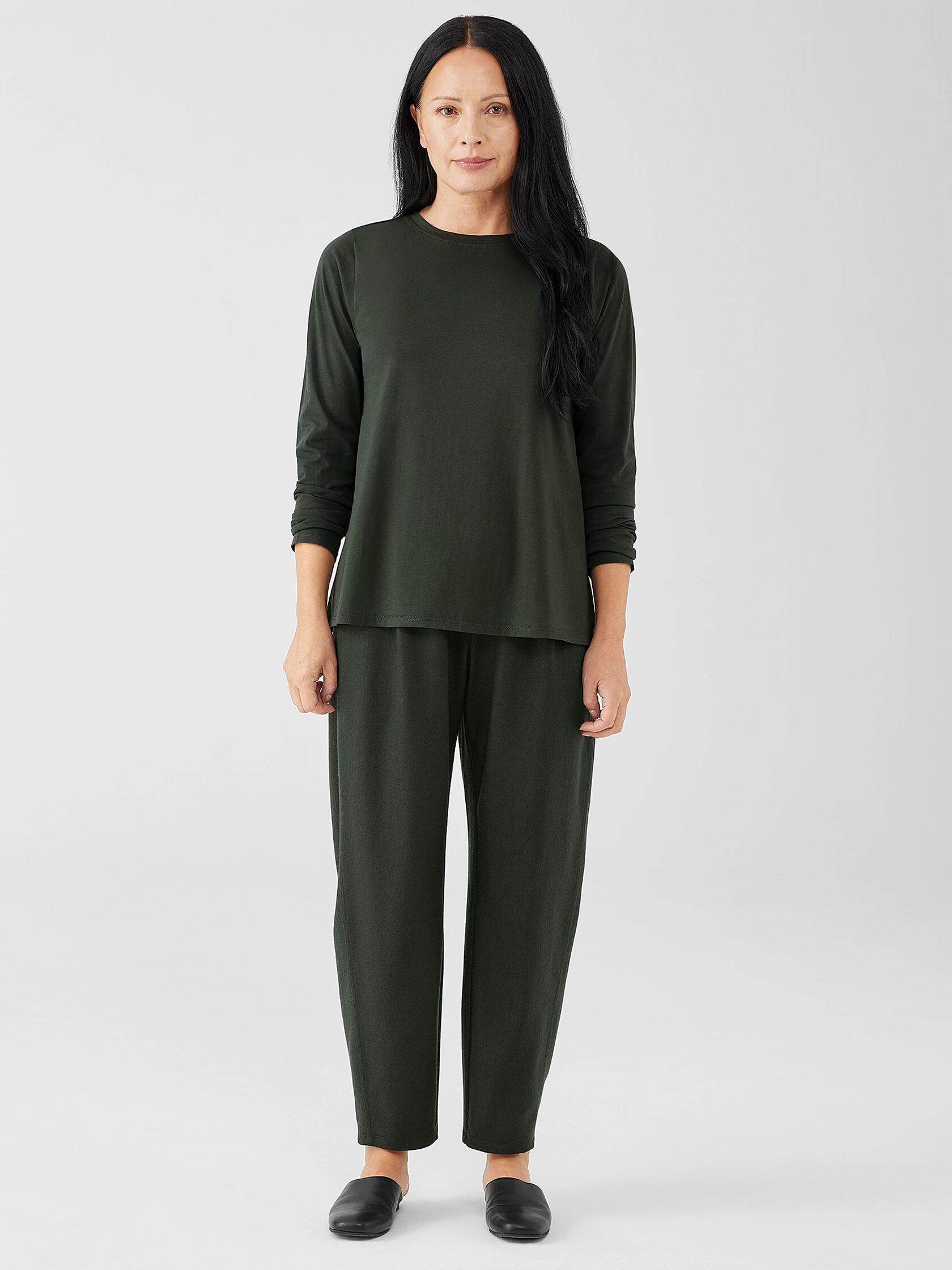 Organic Pima Cotton Jersey Long-Sleeve Tee