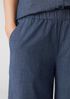 Airy Organic Cotton Twill Wide-Leg Pant