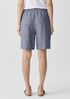 Puckered Organic Linen Shorts