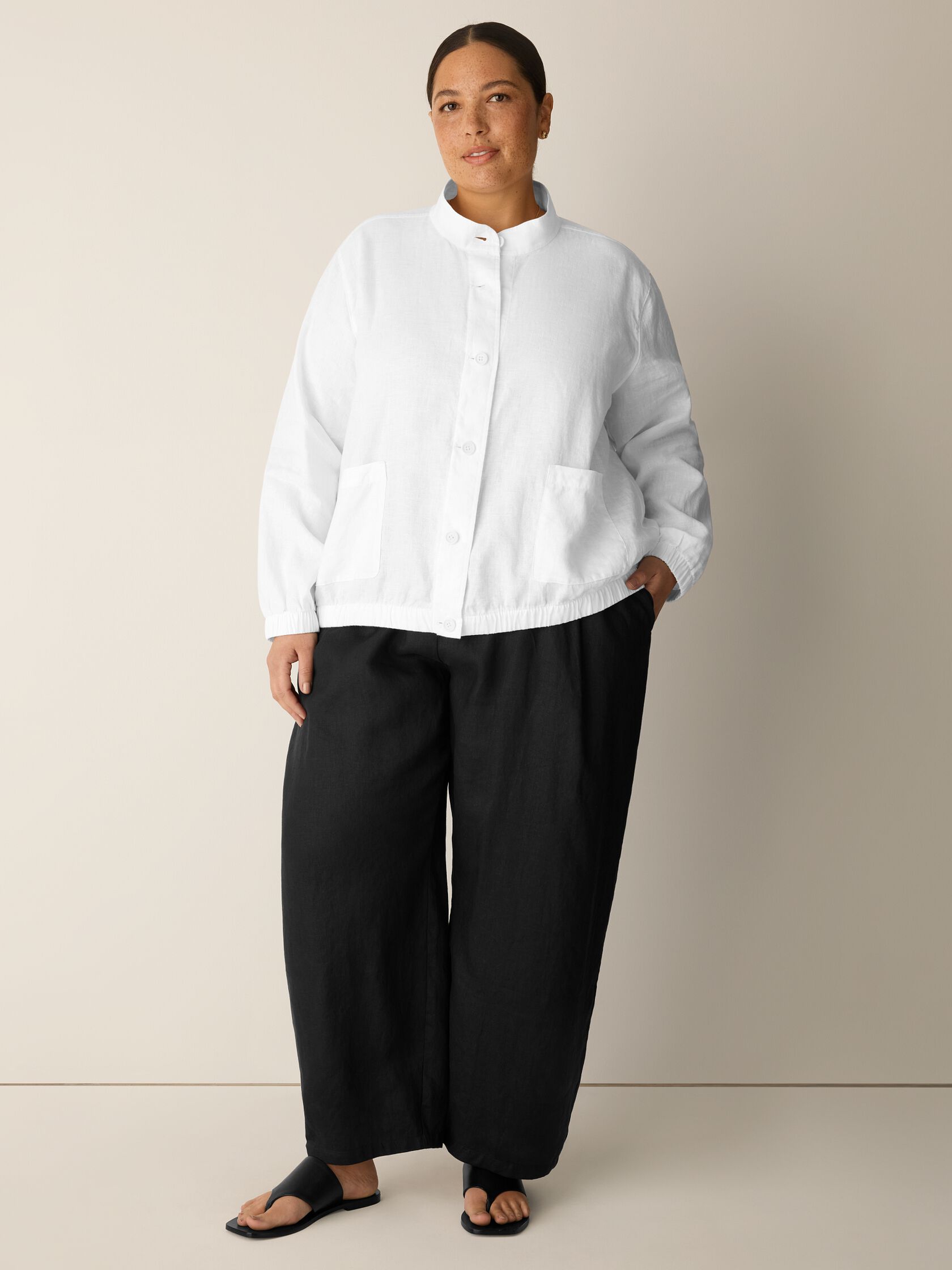 Organic Linen Flight Jacket