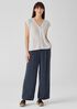 Sandwashed Twill Wide Trouser Pant