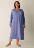 Organic Cotton Interlock V-Neck Sleep Dress
