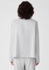 Cozy Brushed Terry Funnel Neck Box-Top