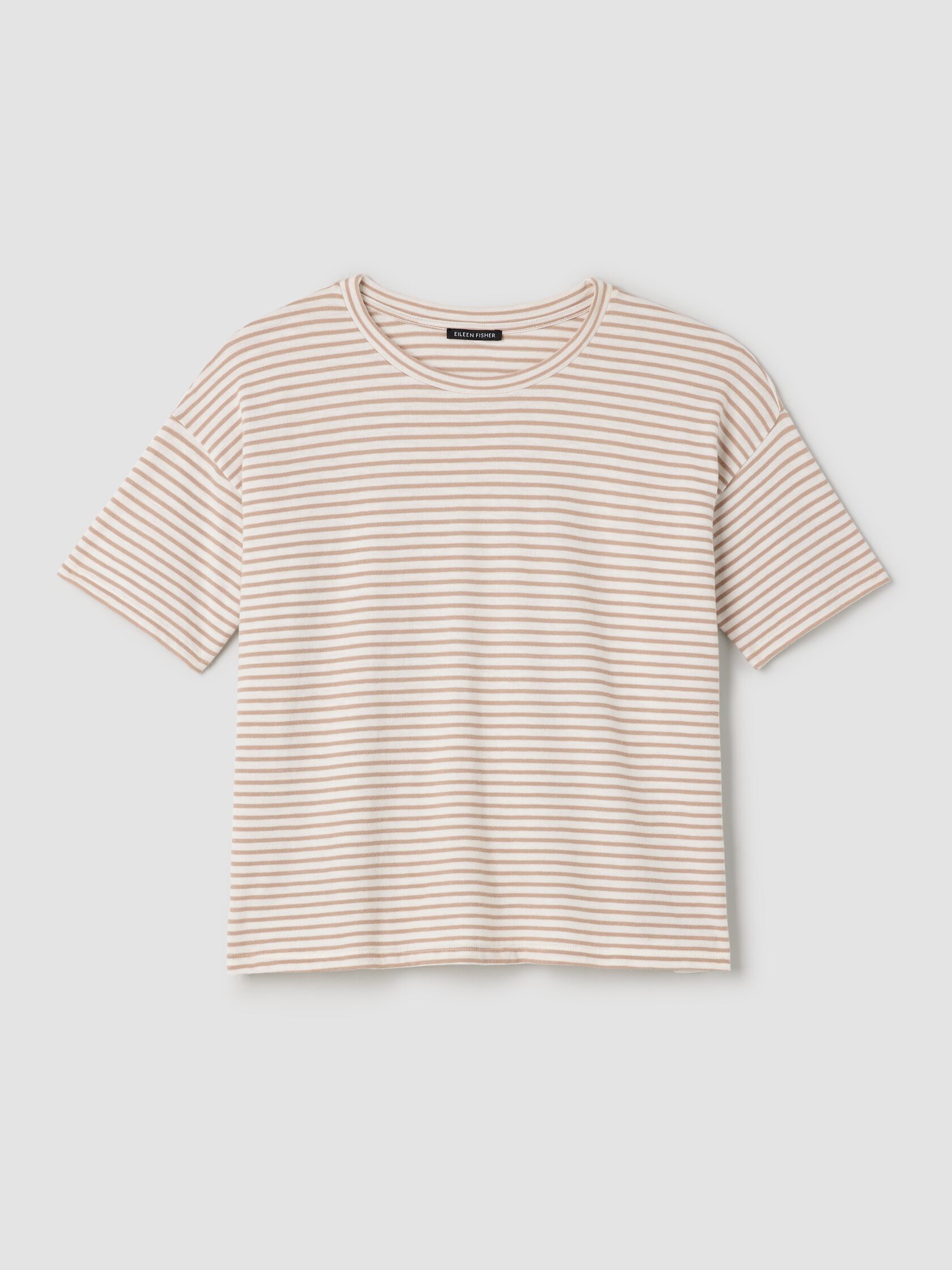 Striped Organic Cotton Slub Box-Top