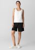 Pima Cotton Stretch Jersey Scoop Neck Tank