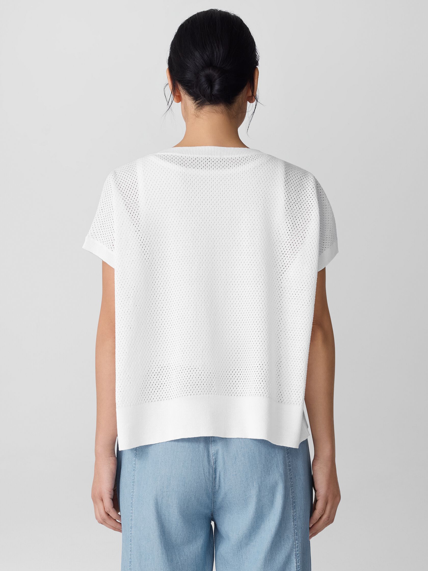 Organic Linen Cotton Crew Neck Top