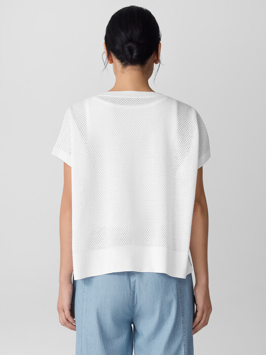 Organic Linen Cotton Crew Neck Top