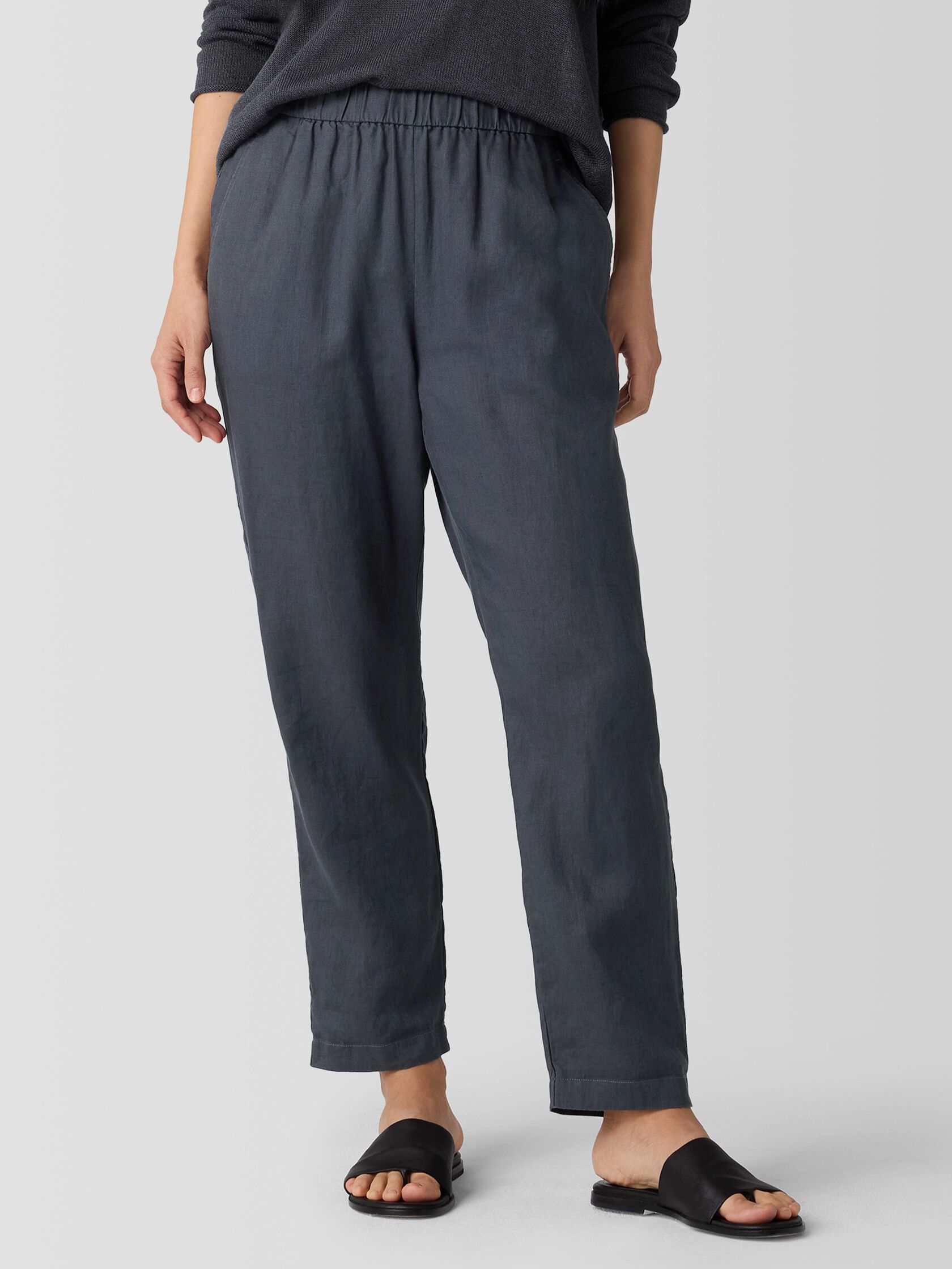 Organic Linen Tapered Pant