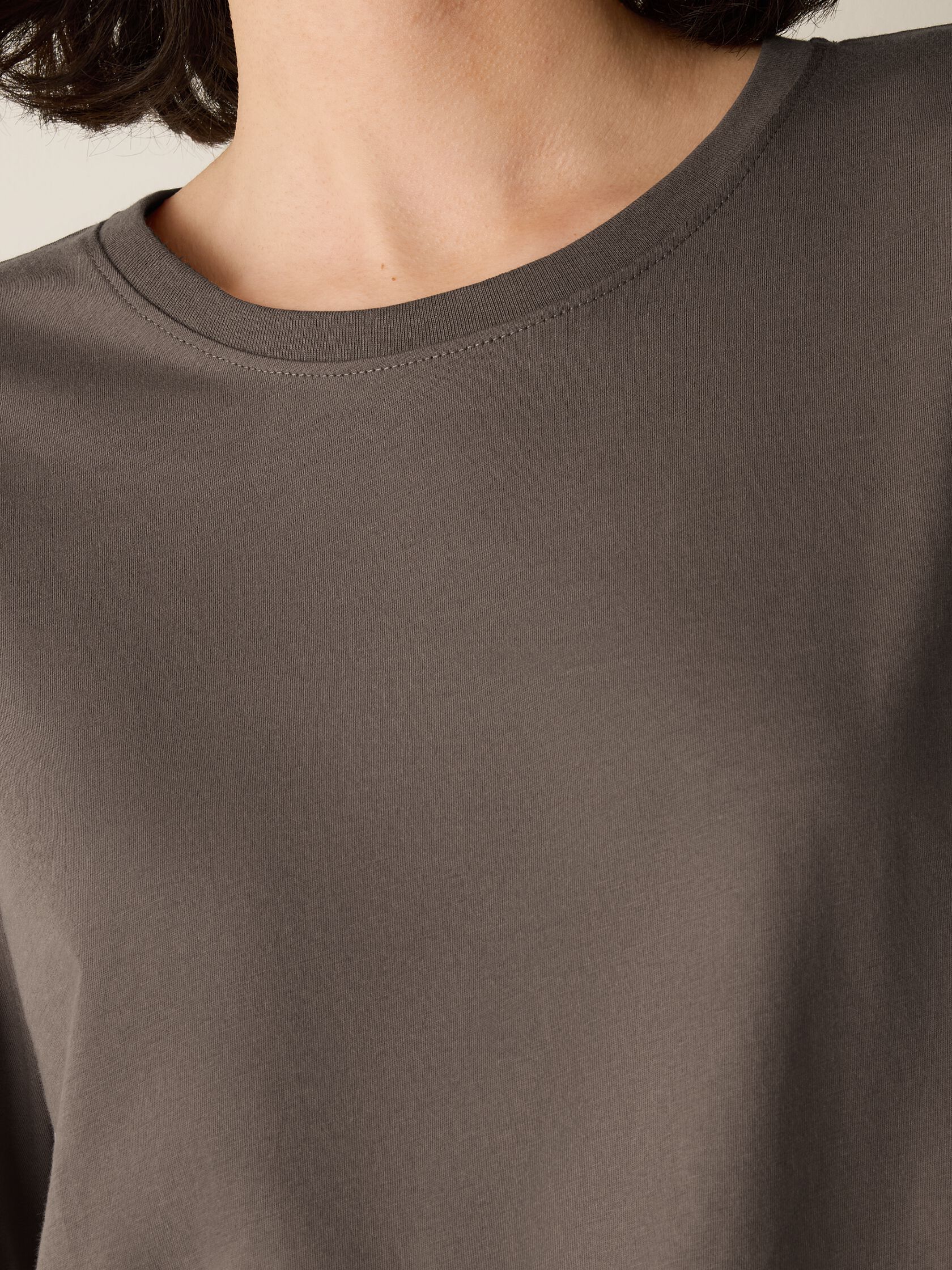 Organic Pima Cotton Jersey 3/4-Sleeve Tee