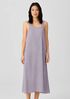 Silk Georgette Crepe Square Neck Dress