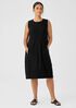 Washable Stretch Crepe Lantern Dress