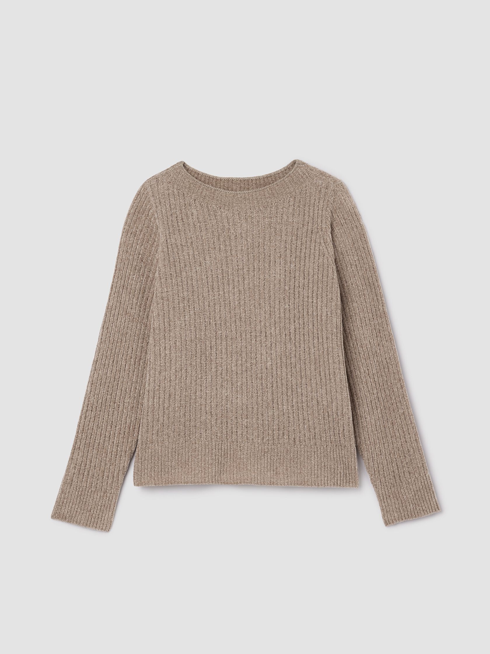 Chenille Blend Crew Neck Top