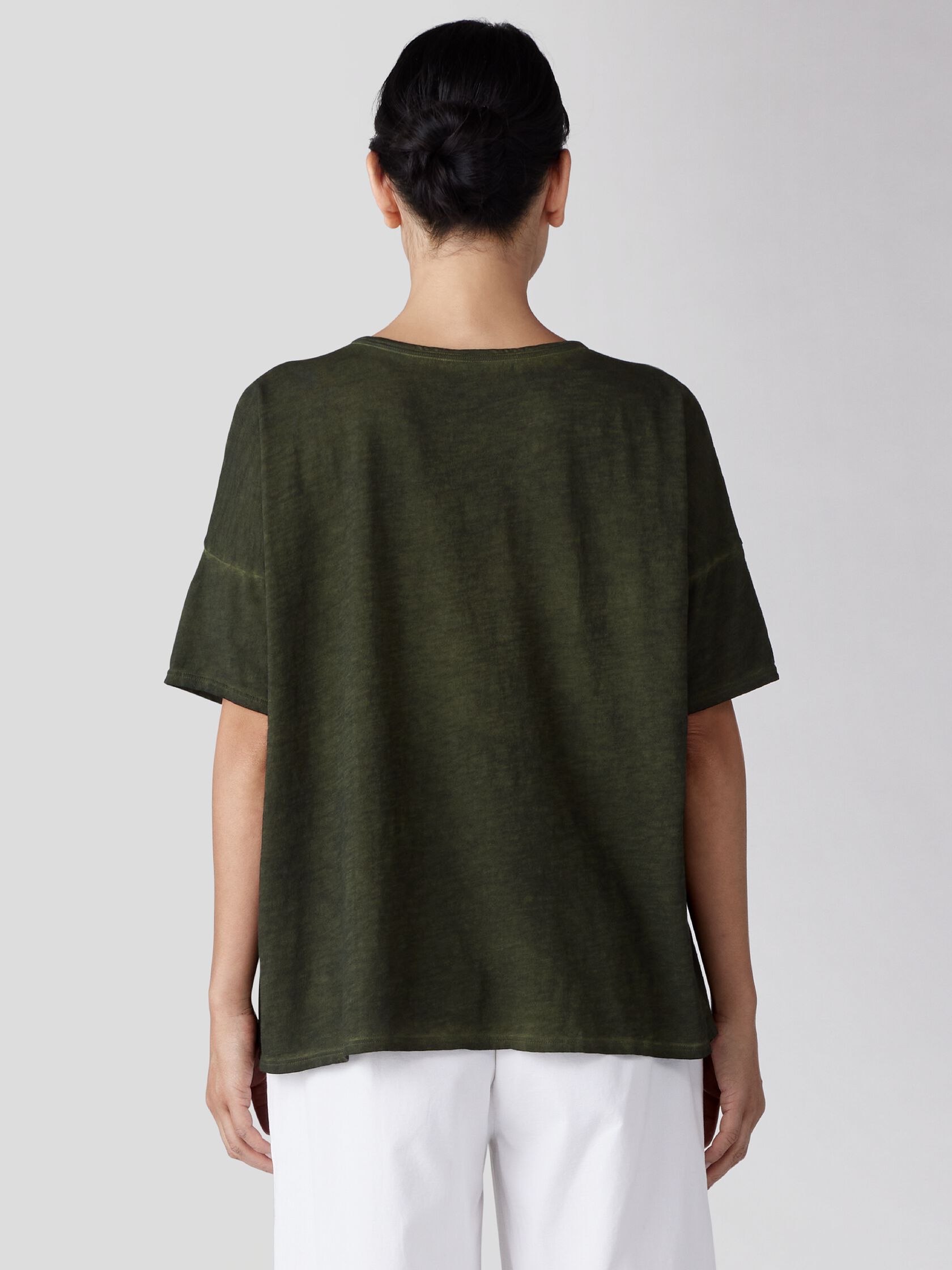Organic Cotton Hazy Slub Crew Neck Tee