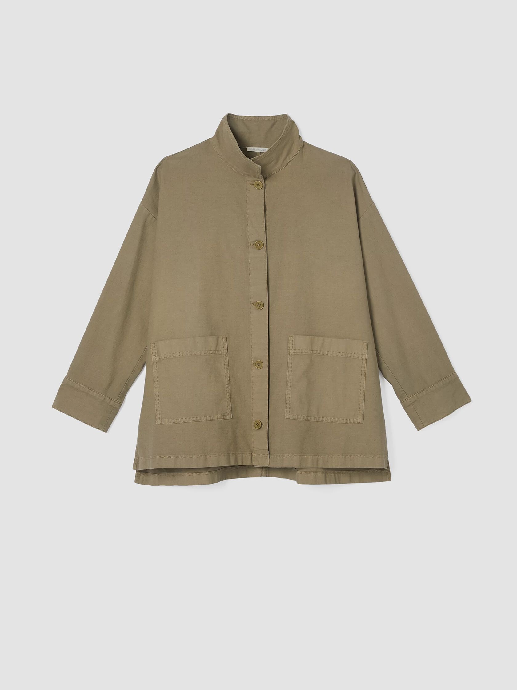 Organic Cotton Hemp Stand Collar Jacket