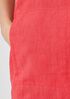 Garment-Dyed Organic Linen Ballet Neck Dress