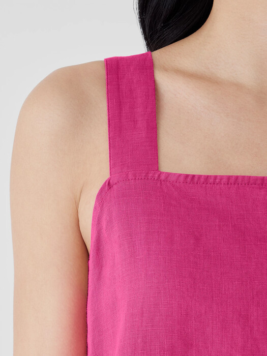 Eileen Fisher - Women's Organic Linen Square Neck Dress - Red - Size: 3X regular Eileen Fisher - Women's Organic Linen Square Neck Dress - Red - Size: 3X regular