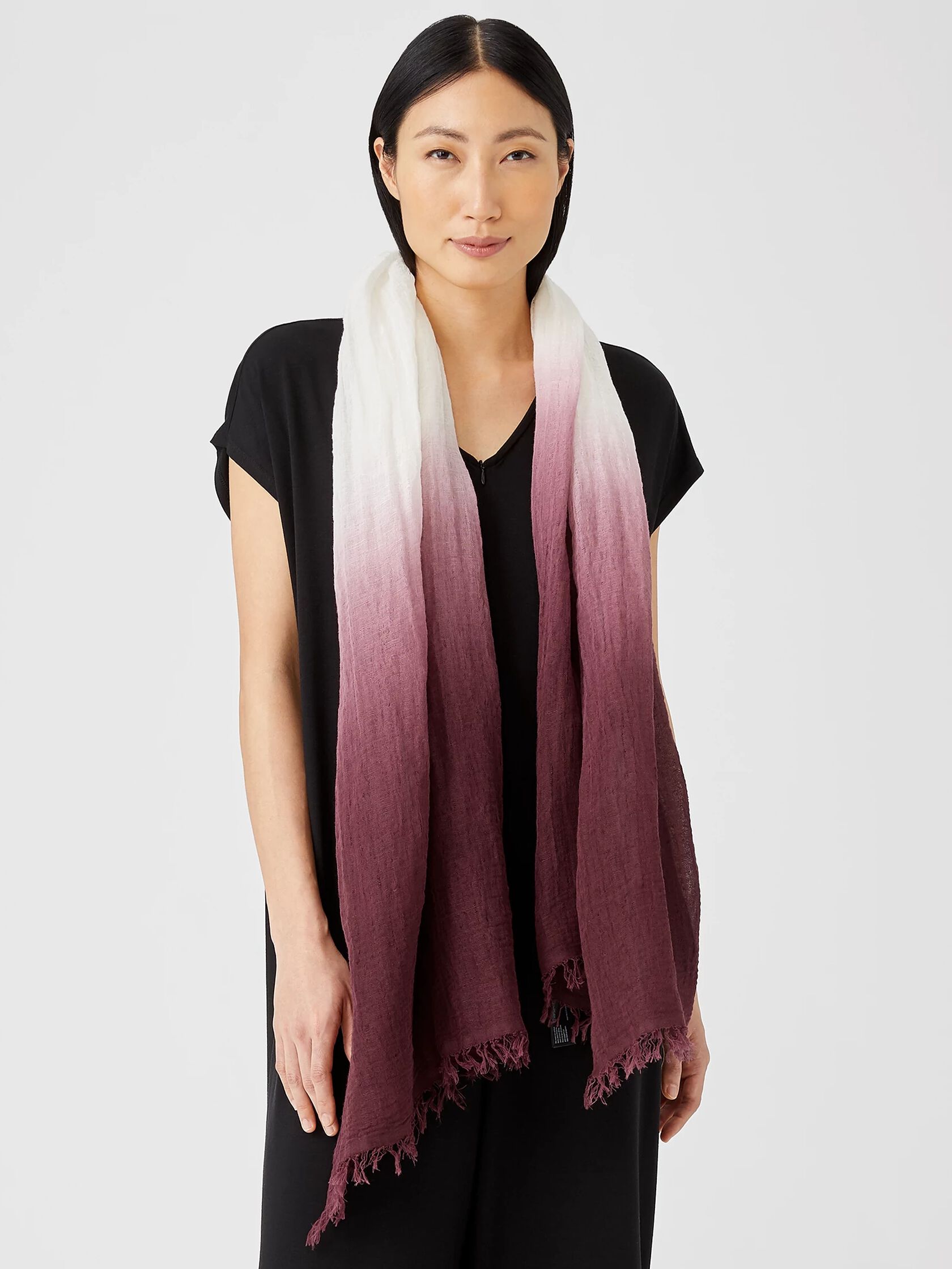 Organic Linen Cotton Ombre Scarf