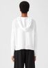 Organic Cotton Linen Slub Hooded Top