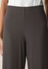 Textured Stretch Rib Wide-Leg Pant